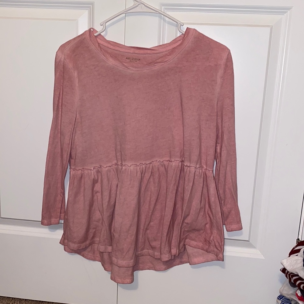 Long Sleeve Flowy Cropped Top